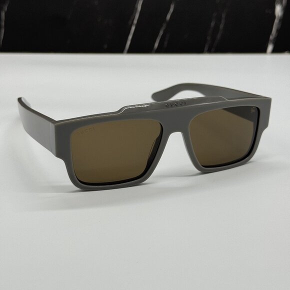 NEW GUCCI SUNGLASSES GG1460S 003 GRAY UNISEX EYEWEAR - Picture 4 of 9